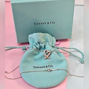 💚 Tiffany & Co. Paloma Picasso Loving Heart Vintage 925 Sterling Necklace ✨️